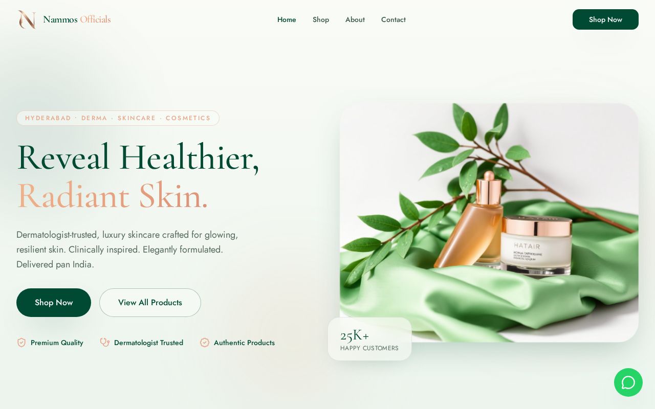 Nammos Official website design by Sam Web Studio